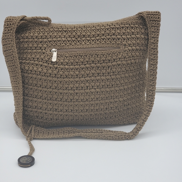 The Sak Brown Crochet Tote Handbag - Picture 2 of 9